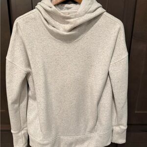 CALIA by Carrie Underwood Light Gray Funnel Neck Hoodie Sweatshirt